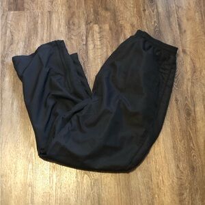 Women's Black Track Jogger Pants - Casual Elastic Waist